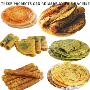 Frozen Roti Paratha Chapati Membuat Mesin Produksi Penuh Line Termasuk Adonan Membentuk Menekan Merekam untuk Parotha Industri