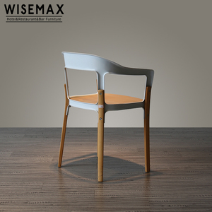MUEBLES WISEMAX Muebles de Estilo Escandinavo <span class=keywords><strong>Ronan</strong></span> y Erwan Bouroullec Silla Magis de Acero y Madera para Comedor Hogar - Product Image 4