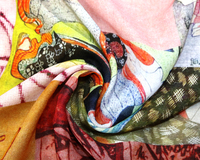 Sarong Pareo de Plage Personnalisé Impression Numérique Soie Modal Écharpe de Bain Châle