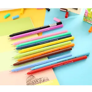 2021 Hot Verkoper Accepteren Aangepaste Logo Groothandel 0.5 Mm Glad Multicolor Prachtige Plastic Handtekening Pen