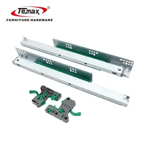 Trimax laci slider undermount ekstensi penuh, kumparan berlapis nikel masuk sekolah rumah tidur dapur rumah