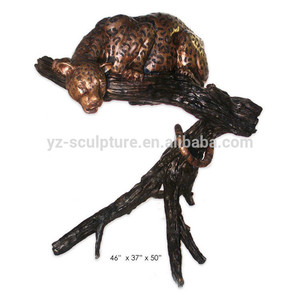 Trừu Tượng Kim Loại Động Vật Đúc Đồng Điêu Khắc Động Vật Kích Thước Cuộc Sống Tượng Đồng Panther - Product Image 4