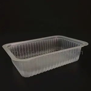 clear disposable plastic packaging food container blister tray for lunch and fruit