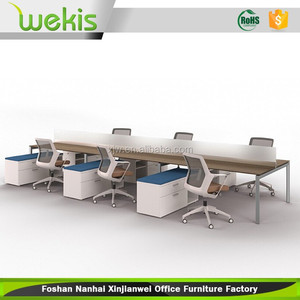 Oem Custom muebles modernos tipo de partición de la estación de trabajo de oficina para 6 personas - Product Image 6