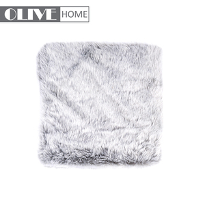 Personalizada casa punto gris Faux Fur ponderado tiro manta para el invierno - Product Image 3