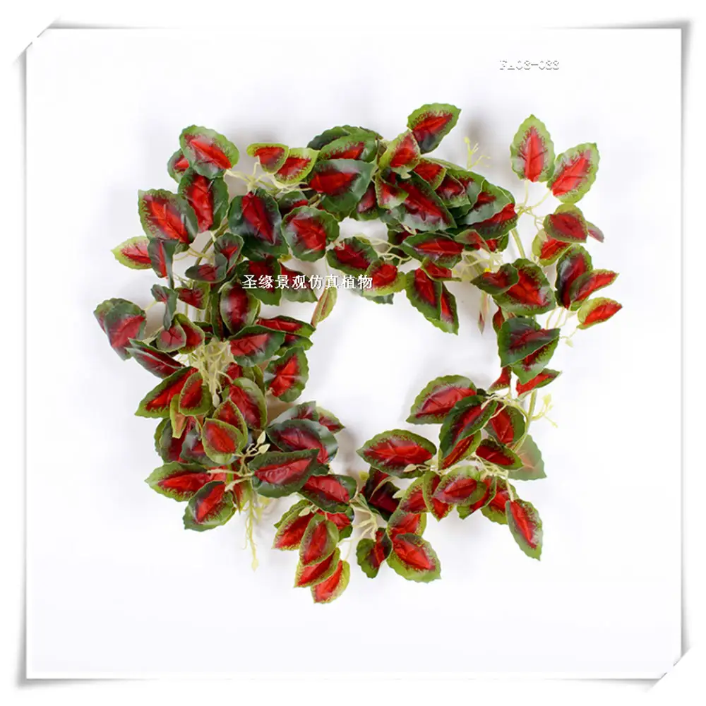 Ivy Leaf Garland lifelike Floral Homeplant Decor Artificial cane