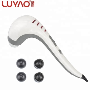 Martillo de masaje eléctrico de doble cabeza LUYAO con calor infrarrojo | Masajeador corporal de mano para alivio de tejidos profundos y relajación muscular - Product Image 2