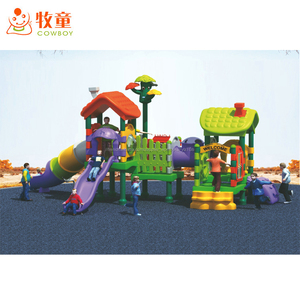 Le parc à l’extérieur de la glissoire Jardins d’enfantscest pour les enfants Deux cabane en plastique glissoire - Product Image 1