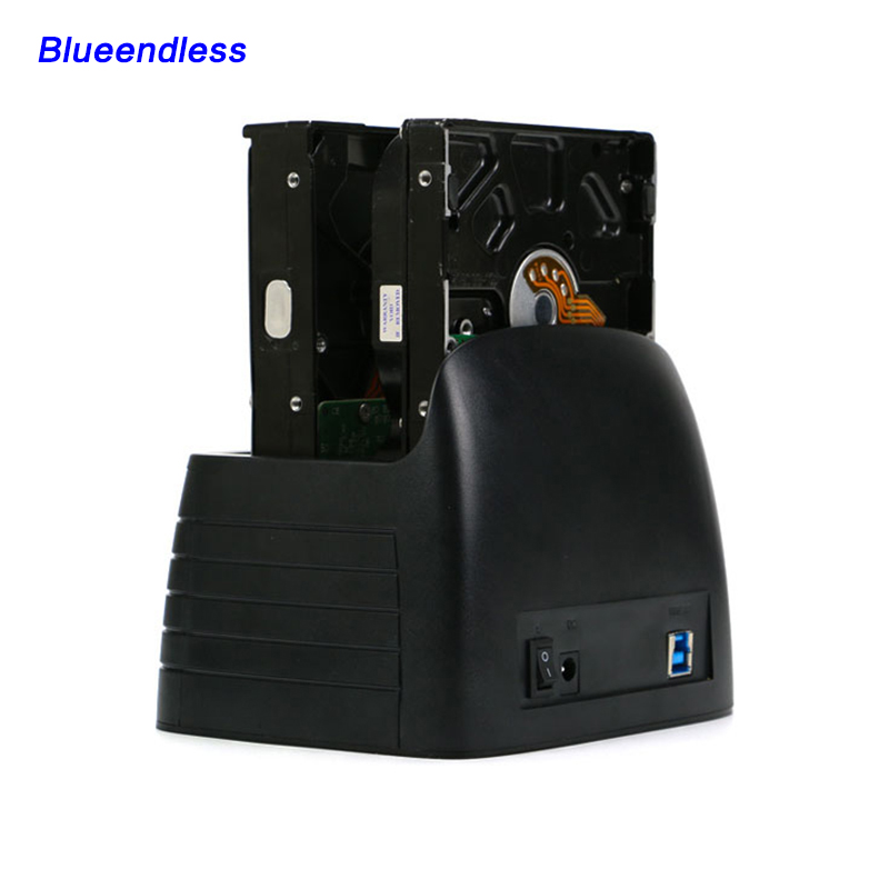 Blueendless низкая цена внешний USB3.0 2,5 "& 3,5" SSD жесткий диск док-станции для 1 ТБ 2 ТБ HDD SSD IDE/SATA, док-станция для жесткого диска
