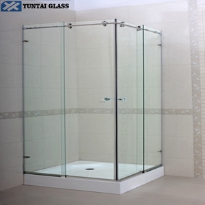 Panneau de verre de <span class=keywords><strong>douche</strong></span> stratifié trempé super transparent de 6 mm, 8 mm, 10 mm, 12 mm, bord poli pour salle de bain, escalier extérieur - Product Image 3