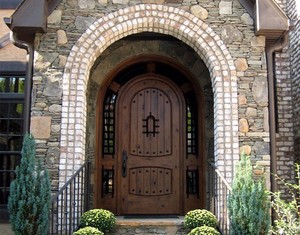 Puerta Arqueada de Hierro Forjado para Jardín <span class=keywords><strong>Exterior</strong></span> de Casa, Hermosos Diseños de <span class=keywords><strong>Puertas</strong></span> de Bodega Estilo Speakeasy - Product Image 2