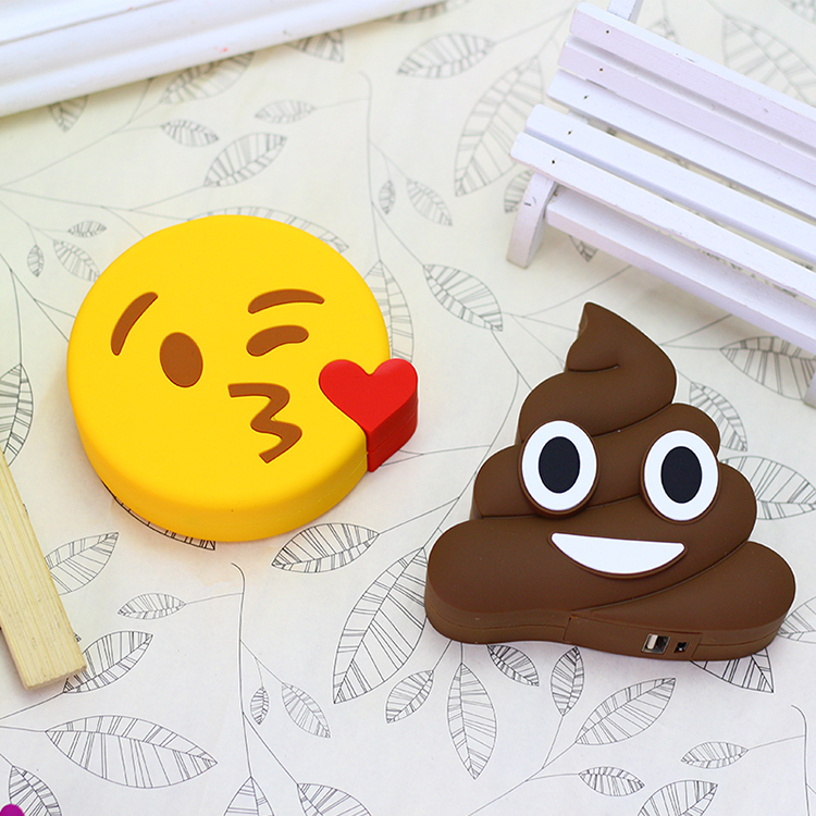 Горячие продажи мультфильм дизайн emoji Единорог Power Bank 2600 мАч питания зарядное устройство