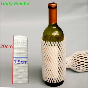 EPE foam wine bottle protective net /rose protective plastic sleeve net