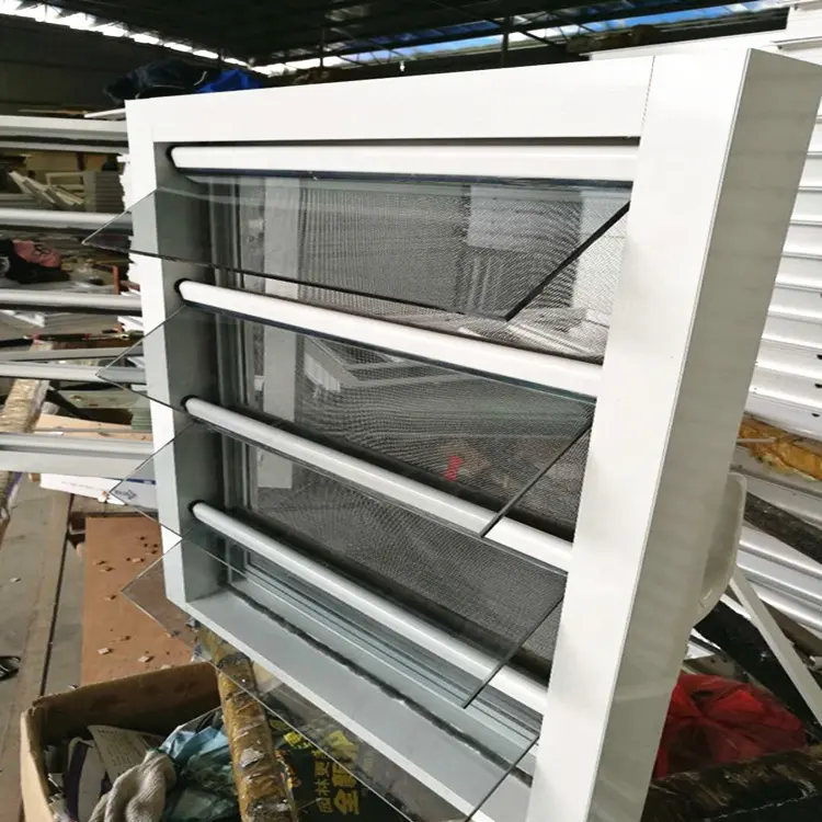 Bahama Panama Caribbean Zone Market Hurricane Proof Aluminum Louver/Shutter/Jendela Jalousie