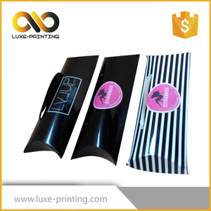 <span class=keywords><strong>Custom</strong></span> Made Recyclé Brun Kraft Papier Oreiller Boîte/Sac avec Logo Imprimé pour le Cadeau/Savon/Tissu/JewelryPackaging - Product Image 1