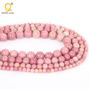 8mm <span class=keywords><strong>Rhodochrosite</strong></span> <span class=keywords><strong>Pierre</strong></span> Perles pour faire des bracelets et colliers - Product Image 1