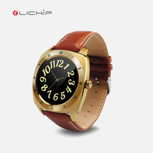 LICHIP pantalla redonda monitor de ritmo cardíaco banda de cuero soporte IOS y android LC-DM88 reloj inteligente DM88 - Product Image 3