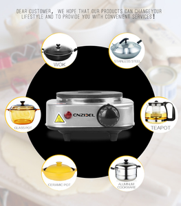 Mini fourneau électrique 500W 220V, <span class=keywords><strong>plaque</strong></span> <span class=keywords><strong>de</strong></span> <span class=keywords><strong>cuisson</strong></span>, <span class=keywords><strong>plaque</strong></span> <span class=keywords><strong>de</strong></span> <span class=keywords><strong>cuisson</strong></span> <span class=keywords><strong>multifonction</strong></span>, chauffage à domicile, café et thé, à faire soi-même - Product Image 5