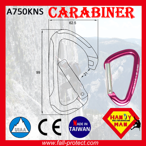 Mosquetón de Aluminio para Escalada de Montaña con Certificado CE&UIAA - Product Image 4