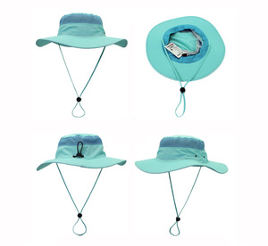 Sombrero de pesca flexible personalizado, gorra para hombre, sombreros de cubo Boonie con cuerda - Product Image 6