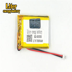 Plugue 1.5-<span class=keywords><strong>2</strong></span> P 3.7 603035 mah 700 V Recarregável lipo bateria solar bateria de lítio polímero de iões de lítio com PCM - Product Image 2