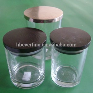 Effacer <span class=keywords><strong>verre</strong></span> <span class=keywords><strong>photophore</strong></span> avec couvercle <span class=keywords><strong>en</strong></span> bois - Product Image 4