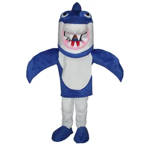 欢乐岛热卖海洋动物小鲨鱼吉祥物成人服装
