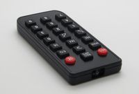 Control Remoto IR de 21 Teclas de Goma Negro para Productos Electrónicos, Compatible con Personalización