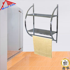 Organizador de ducha de baño montado en la pared de Metal de dos niveles moderno estante de esquina para espacios pequeños diseño elegante - Product Image 6
