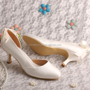 2023 <span class=keywords><strong>scarpe</strong></span> in tessuto Beige da <span class=keywords><strong>donna</strong></span> con <span class=keywords><strong>tacco</strong></span> <span class=keywords><strong>medio</strong></span> - Product Image 3