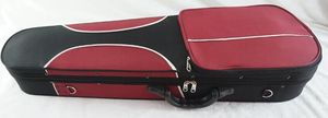 Precio de fábrica con 2 arco titular rojo costuras negro triángulo caso para principiantes de violín - Product Image 6