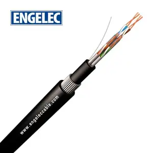 Ngoài Trời SWA Bọc Thép Che Chắn U/FTP Cat 6 Lan Cáp Sftp 4P Cat6 Bị Mắc Kẹt Cáp Lan Cáp