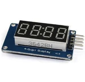 5 adet/grup 4 bit TM1637 kırmızı dijital tüp <span class=keywords><strong>LED</strong></span> ekran modülü ve saat <span class=keywords><strong>LED</strong></span> - Product Image 1