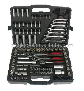 Hoge Kwaliteit Aangepaste 120Pc Gereedschapsset Mechanische Dopsleutel Set Auto Onderhoud Gereedschap Set