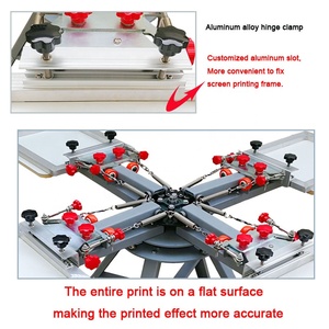 Quay Màn hình máy in 4 màu 4 trạm <span class=keywords><strong>DIY</strong></span> thiết bị in ấn bù đắp Màn hình máy in - Product Image 3