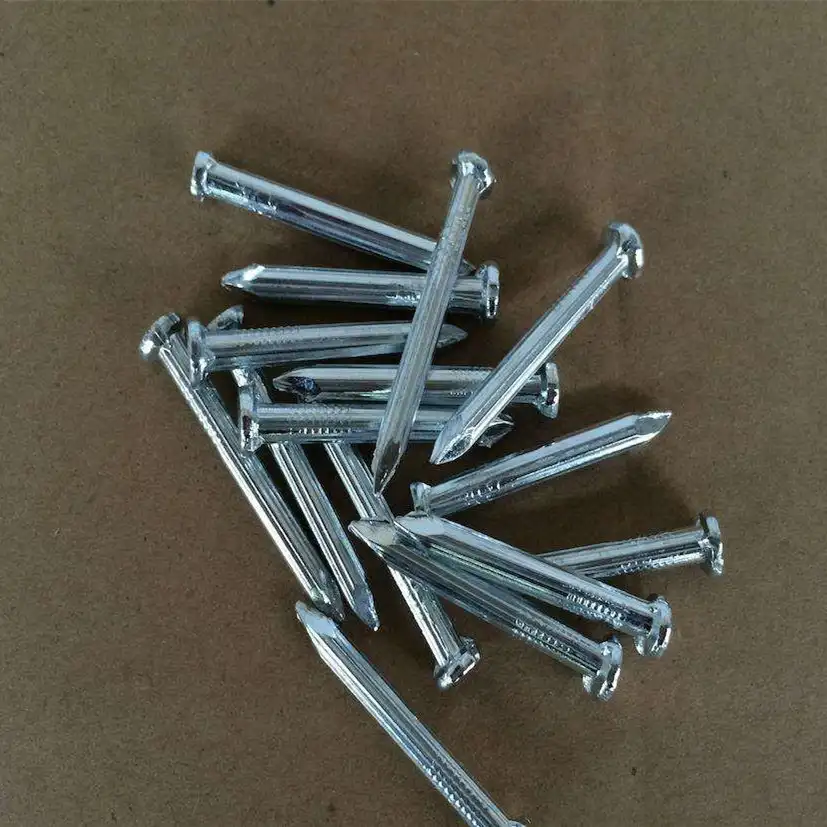 Hardened galvanized concrete steel nails for building material