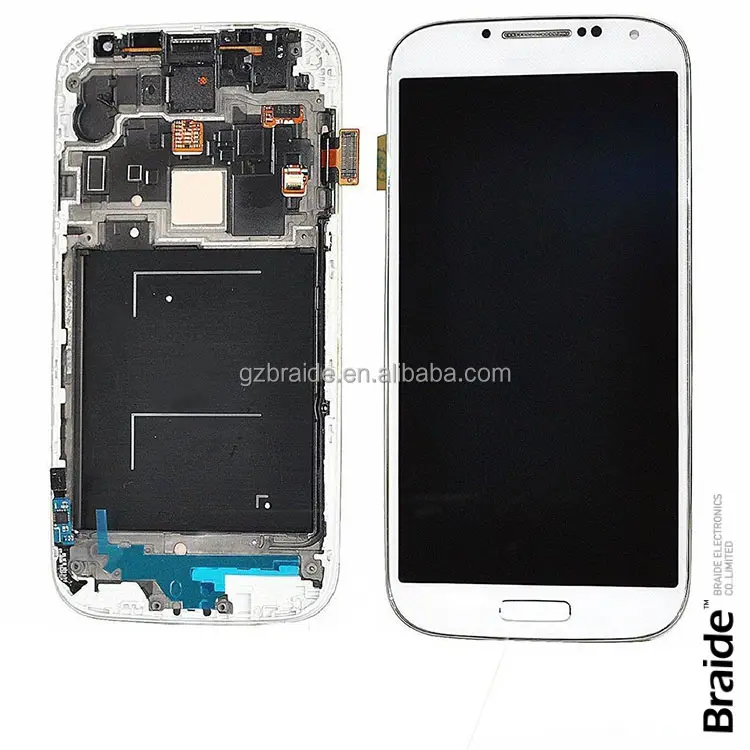 Por atacado para Samsung galaxy S4 i9505 i9500 i337 i9506 com frame/sem moldura LCD