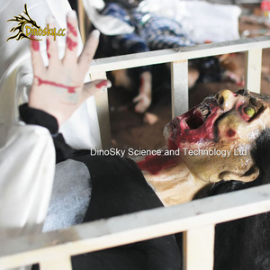 Casa embrujada, valla de horror de zombies, tamaño real, fantasma para sala de <span class=keywords><strong>escape</strong></span>, halloween - Product Image 6