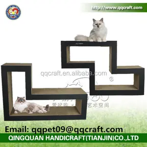 QQPET Factory Fashionable Paper Pet Cat Toy Cardboard Cat Scratcher