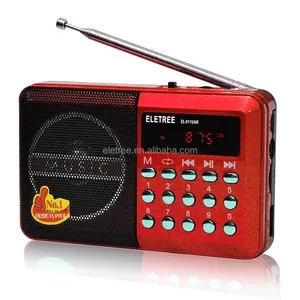 Cadeaux de Noël joc radio portable mini haut-parleur/mini radio avec al quran joc h011u/fm radio avec usb joc usb quran radio joc