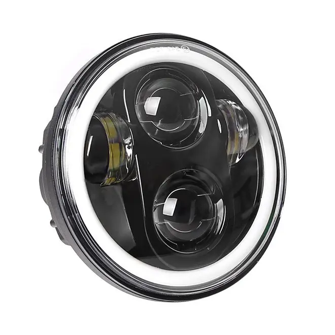 New design in hoher qualität LED motorrad 5.75 Inch scheinwerfer mit White Halo für Harley