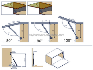 Nhà cung cấp Trung Quốc độ bền khí strut khí mùa xuân <span class=keywords><strong>100N</strong></span> cửa tủ khí strut cho đồ nội thất hiện đại Nội & ứng dụng y tế - Product Image 2