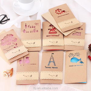 Création personnalisée DIY cartes vierges <span class=keywords><strong>carte</strong></span> d'invitation pour la promotion - Product Image 3