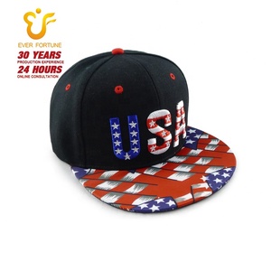 Gorras Deportivas de 6 Paneles con Logotipo Bordado en 3D Personalizado de Alta Calidad, Estilo Bandera Americana, Equipo de EE. UU., Hip Hop, Gorras de Diseñador para Hombre - Product Image 4