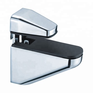 Zinc Alloy Panel Adjustable Shelf Bracket Glass Fixing Furniture <strong>Clamp</strong>