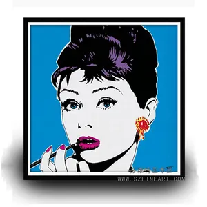 Audrey Hepburn famoso arte imagen