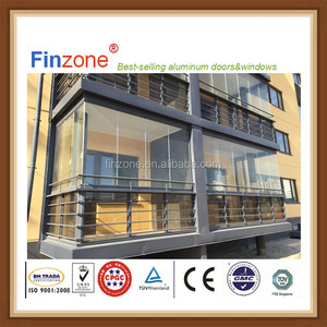 Buena hermético panoromic vidrio muro cortina de la ventana de partición - Product Image 1