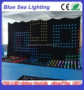RGB Stage Light Fireproof Led Clothes LED Video Curtain