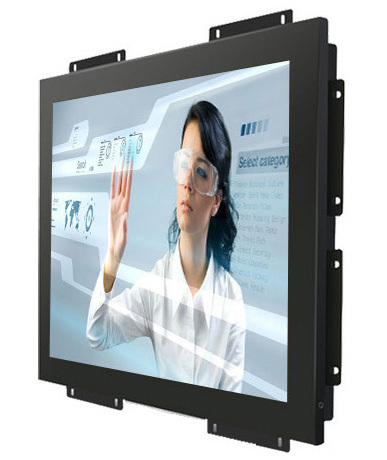 Rack Mount Open Frame Industrial Monitor 19 Inch High Brightness Square Screen LED Backlight VGA for SDI AV BNC Ports for