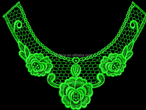 Giysiler için 2023 moda polyester boyun dantel yaka desen - Product Image 3